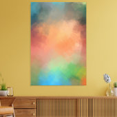 Kleurrijke Abstracte kunst Rood Blauw Groen Geel M Canvas Afdruk (Insitu (Woonkamer))