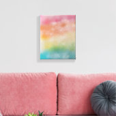 Kleurrijke Abstracte kunst roze blauw Paars modern Canvas Afdruk (Insitu (Woonkamer))