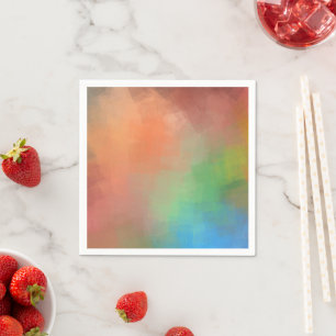 Kleurrijke Abstracte Kunst Sjabloon Elegant Modern Servet