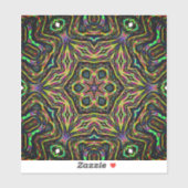 Kleurrijke abstracte kunst sticker (Vel)