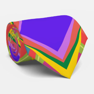 Kleurrijke abstracte kunst stropdas