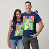 KLEURRIJKE ABSTRACTE KUNST T-SHIRT (Unisex)