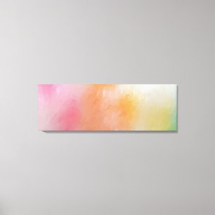 Kleurrijke Abstracte kunst Trendy Modern Red Roze Canvas Afdruk