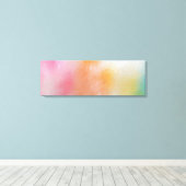 Kleurrijke Abstracte kunst Trendy Modern Red Roze Canvas Afdruk (Insitu (Houten vloer))