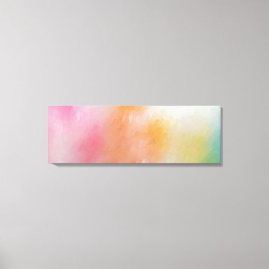 Kleurrijke Abstracte kunst Trendy Modern Red Roze Canvas Afdruk (Voorkant)