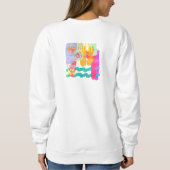 Kleurrijke Abstracte kunst Trui (Achterkant)