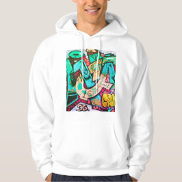 Kleurrijke Abstracte Kunst Trui Hoodie
