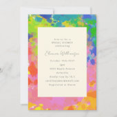 Kleurrijke Abstracte kunst Uniek Vrijgezellenfeest Kaart (Voorkant)