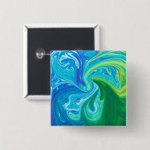 Kleurrijke abstracte kunst vierkante button 5,1 cm (Voorkant /achterkant)