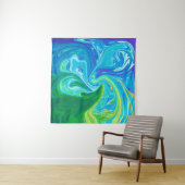 Kleurrijke abstracte kunst wandkleed (In Situ (horizontaal))