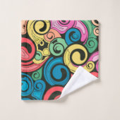 Kleurrijke Abstracte kunstcirkels Bad Handdoek (Wasdoekje)