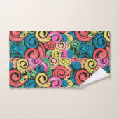 Kleurrijke Abstracte kunstcirkels Bad Handdoek (Handdoek)