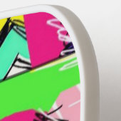 Kleurrijke, abstracte kunstpalmpeddel pickleball paddle (Links Detail)