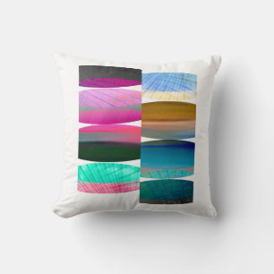 kleurrijke abstracte kunstpijp kussen