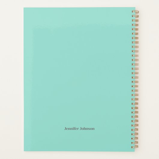 Kleurrijke Abstracte kunstplanner - gepersonalisee Planner (Achterkant)