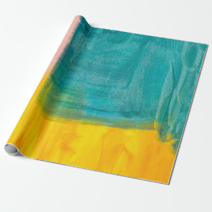 Kleurrijke Abstracte kunstschilderende achtergrond Cadeaupapier