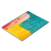 Kleurrijke Abstracte kunstschilderende achtergrond Notitieboek (Linkerzijde)