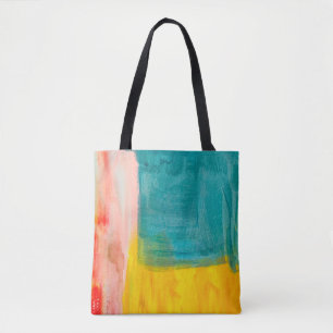 Kleurrijke Abstracte kunstschilderende achtergrond Tote Bag