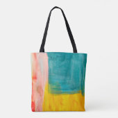 Kleurrijke Abstracte kunstschilderende achtergrond Tote Bag (Achterkant)