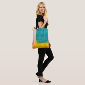 Kleurrijke Abstracte kunstschilderende achtergrond Tote Bag (Op model)