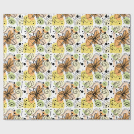 Kleurrijke Abstracte kunsttekening Cadeaupapier