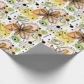 Kleurrijke Abstracte kunsttekening Cadeaupapier (Hoek)