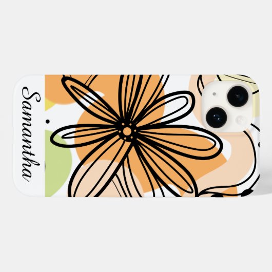 Kleurrijke Abstracte kunsttekening Case-Mate iPhone Case (Achterkant (horizontaal))