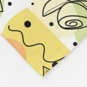 Kleurrijke Abstracte kunsttekening Fleece Deken (Hoek)