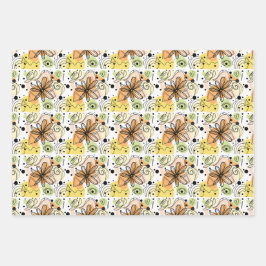 Kleurrijke Abstracte kunsttekening Inpakpapier Vel