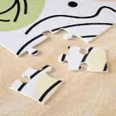 Kleurrijke Abstracte kunsttekening Legpuzzel (Zijkant)