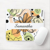 Kleurrijke Abstracte kunsttekening Muismat (Met muis)