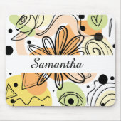 Kleurrijke Abstracte kunsttekening Muismat (Voorkant)