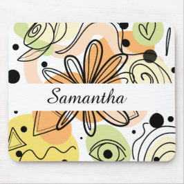 Kleurrijke Abstracte kunsttekening Muismat