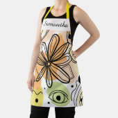 Kleurrijke Abstracte kunsttekening Schort (Insitu)