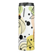 Kleurrijke Abstracte kunsttekening Thermosbeker (Achterkant)