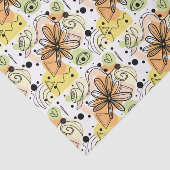 Kleurrijke Abstracte kunsttekening Tissuepapier (Detail)