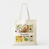 Kleurrijke Abstracte kunsttekening Tote Bag (Achterkant)