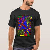 Kleurrijke Abstracte kunstvlinder T-shirt (Voorkant)