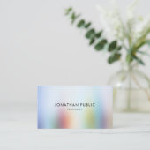 Kleurrijke Abstracte Kunstwerk Elegante Moderne Sj Visitekaartje (Staand voorkant)