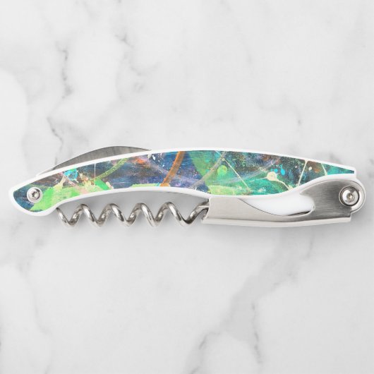 Kleurrijke Abstracte Kurkentrekker (Achterkant)