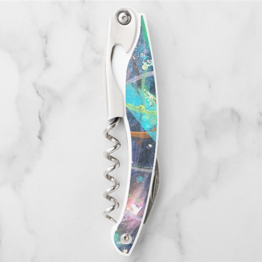 Kleurrijke Abstracte Kurkentrekker (Voorkant)