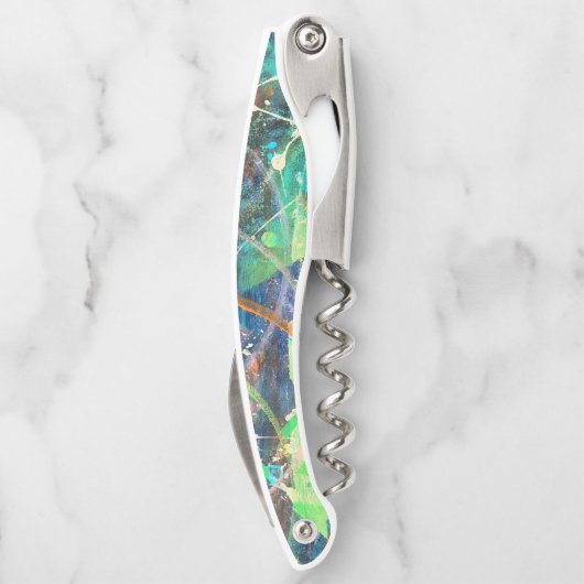 Kleurrijke Abstracte Kurkentrekker (Achterkant)