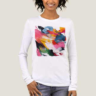 Kleurrijke Abstracte Kwaststreken Kunst Sweatshirt