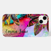 Kleurrijke Abstracte lederen inktkunst Case-Mate iPhone Case (Achterkant (horizontaal))