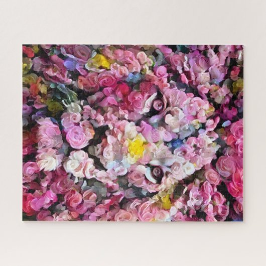 Kleurrijke Abstracte leeuw | Uitdagende harde Jigz Legpuzzel (Horizontaal)