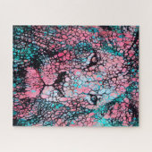 Kleurrijke Abstracte leeuw | Uitdagende harde Jigz Legpuzzel (Horizontaal)