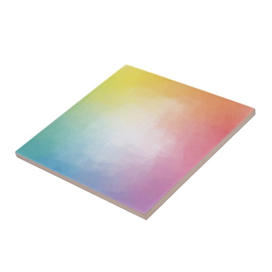  kleurrijke Abstracte legante Sjabloon Tegeltje (Zijkant)