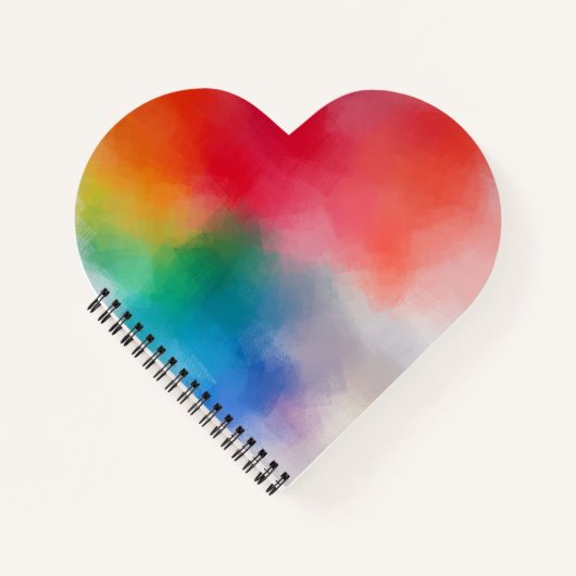 Kleurrijke Abstracte lege Sjabloon - Aangepast mod Notitieboek (Voorkant)