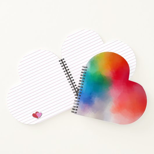 Kleurrijke Abstracte lege Sjabloon - Aangepast mod Notitieboek (Binnen)