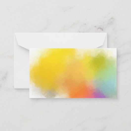 Kleurrijke Abstracte lege Sjabloon Elegant Custom (Voorkant)